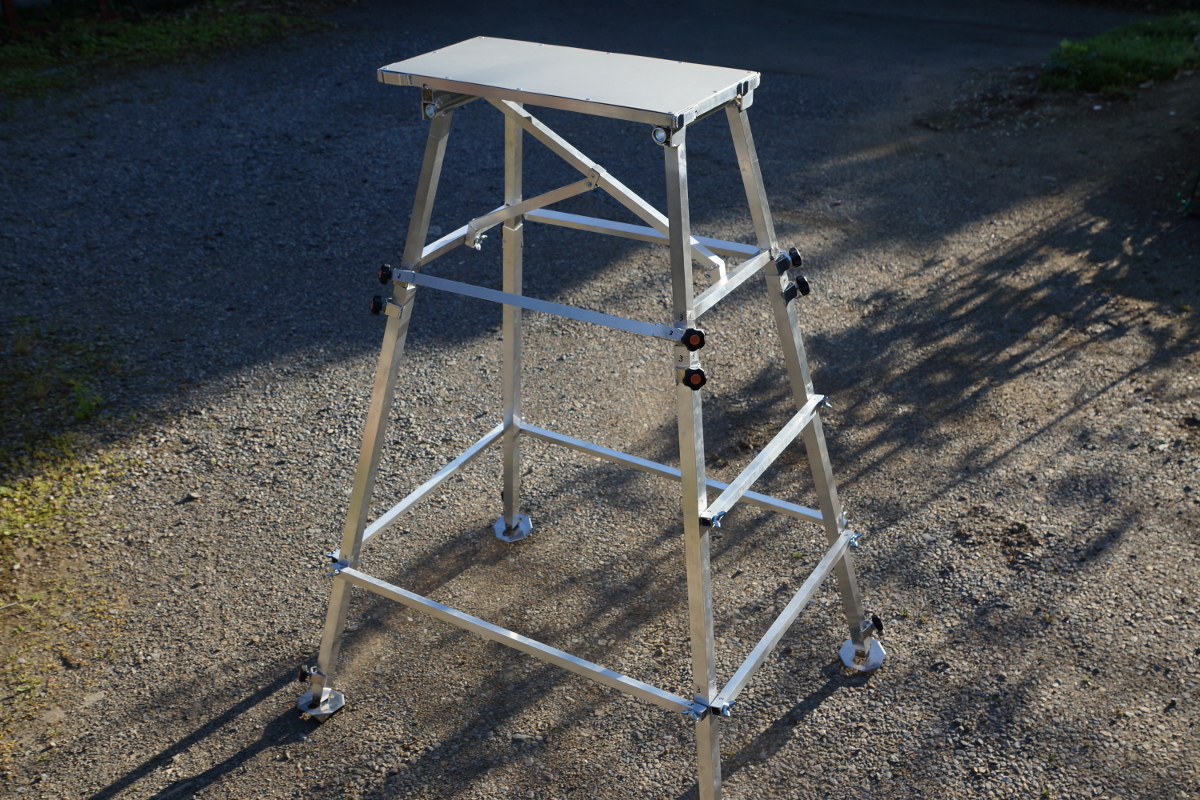 立ちこみ台折りたたみ式 アルミ 須永工業